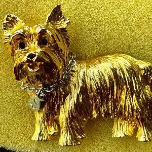 Joan Rivers Jewelry Vintage Signed Joan Rivers Terrier Scottie
